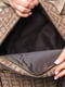 Рюкзак коричневого кольору з принтом | 6688483 | фото 4