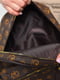 Рюкзак коричневого цвета с принтом | 6688484 | фото 4