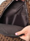 Рюкзак коричневого цвета с принтом | 6688488 | фото 4
