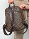 Рюкзак коричневого кольору з геометричним принтом | 6688490 | фото 3