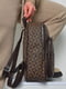 Рюкзак коричневого цвета с принтом | 6688492 | фото 2