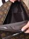 Рюкзак коричневого цвета с геометрическим принтом | 6688493 | фото 4