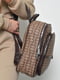 Рюкзак коричневого кольору з принтом | 6688494 | фото 2