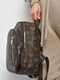 Рюкзак коричневого цвета с принтом | 6688497 | фото 2