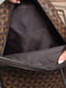 Рюкзак коричневого цвета с геометрическим принтом | 6688499 | фото 4