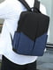 Набір чорно-синього кольору: рюкзак, сумка через плече, гаманець | 6688622 | фото 2