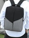 Набір чорно-сірого кольору: рюкзак, сумка через плече, гаманець | 6688623 | фото 4