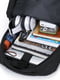 Набір чорно-сірого кольору: рюкзак, сумка через плече, гаманець | 6688623 | фото 6