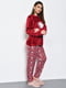 Пижама велюровая бордового цвета | 6688625 | фото 2