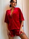 Велюрова піжама червоного кольору | 6688632 | фото 2