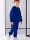 Спортивный костюм для мальчика на флисе синего цвета | 6694266 | фото 2