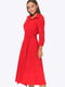 Сукня вельветова червоного кольору | 6694338 | фото 2