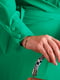 Платье А-силуэта на запах зеленого цвета | 6694358 | фото 3