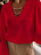 Блуза бордового цвета с декором | 6694366 | фото 2