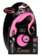 Поводок-рулетка New Classic M для собак до 20 кг, 5 м, трос, розовая | 6654861 | фото 4