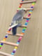 Сходи різнокольорові для птахів 7 сходинок 10х46 см | 6694568 | фото 2