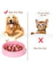 Миска для медленного кормления собак розовая 20х19х5 см | 6694933 | фото 3