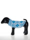 Светр для собак та котів Check ромб біло-блакитний М | 6695007 | фото 3