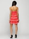 Сукня А-силуету коралового кольору з візерунком | 6695325 | фото 2