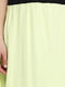 Серо-желтое платье с контрастной поясной резинкой | 6697150 | фото 4