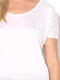 Біла футболка приталеного силуету з круглим вирізом (уцінка) | 6697151 | фото 3