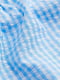 Голубое клетчатое платье с рукавами-фоариками и вырезами по бокам | 6697221 | фото 2
