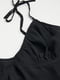 Приталена чорна сукня з бретелями-зав'язками | 6697246 | фото 2