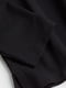 Чорна пряма толстовка з легкої тканини та V-подібним вирізом | 6697247 | фото 2