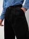 Вкорочені чорні вельветові штани | 6697256 | фото 4