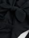 Расклешенное черное платье с завязками и вырезом спереди | 6697309 | фото 2