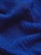 Синий сарафан из жатого трикотажа с бретелью-завязкой | 6697313 | фото 2