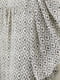 Блуза для вагітних біло-чорна з принтом із повітряної жатої тканини. | 6697330 | фото 2