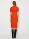 Оранжевое платье-футляр в рубчик | 6697366 | фото 3