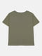 Базовая хлопковая футболка цвета хаки | 6697402 | фото 2