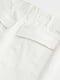 Белые короткие шорты из хлопкового твила | 6697421 | фото 2