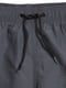 Темно-серые плавки-шорты с талией на резинке и кулиске | 6697431 | фото 4