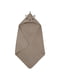 Дитячий рушник з капюшоном олень/коричневий 80х80 см | 6689012