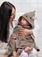 Дитячий рушник з капюшоном олень/коричневий 80х80 см | 6689012 | фото 2