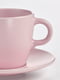 Чашка з блюдцем Матовий світло-рожевий 25 cl | 6689342 | фото 2