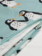 Підковдра і наволочка візерунок пінгвін/світло-бірюзовий 150х200/50х60см | 6689459 | фото 5