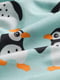 Підковдра і наволочка візерунок пінгвін/світло-бірюзовий 150х200/50х60см | 6689459 | фото 6