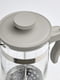 Кавоварка/чайник скло/нержавіюча сталь світло-сірий та бежевий 1 л | 6689571 | фото 2