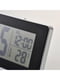 Годинник/термометр/будильник низьковольтний/чорний, 16,5х9 см  | 6690325 | фото 5