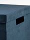 Контейнер з кришкою темно-синій оксамит 25х35х20 см | 6690409 | фото 2