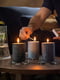 Ароматична блокова свічка ветивер і герань/чорний і бірюзовий 30 годин | 6690754 | фото 2