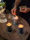 Ароматична блокова свічка ветивер і герань/чорний і бірюзовий 30 годин | 6690754 | фото 3