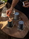 Ароматична блокова свічка ветивер і герань/чорний і бірюзовий 30 годин | 6690754 | фото 4