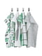 Рушники комплект біла/зелена/візерунок 45х60 см | 6691345