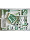 Рушники комплект біла/зелена/візерунок 45х60 см | 6691345 | фото 3