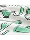 Рушники комплект, біла/зелена/візерунок, 45х60 см  | 6691345 | фото 4